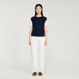 Pullover aus Pointelle-Strick