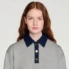 Pullover mit Jeans-Kragen
