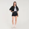 Rüschen-Skort mit Ziernaht
