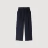 Satin-Hose aus Materialmix