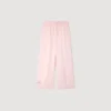 Satin-Hose mit weitem Bein