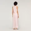 Satin-Top mit Spitze