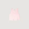 Satin-Top mit Spitze
