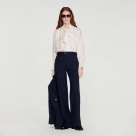 Schlichte Hose mit Kreidestreifen
