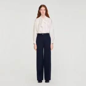 Schlichte Hose mit Kreidestreifen