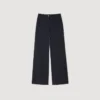 Schlichte Hose mit Kreidestreifen