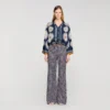 Seidenhemd mit Blumenprint