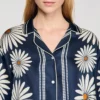 Seidenhemd mit Blumenprint