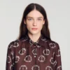 Seidenhemd mit Blumenprint