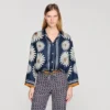 Seidenhemd mit Blumenprint