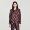 Seidenhemd mit Blumenprint