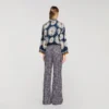 Seidenhemd mit Blumenprint