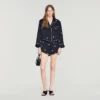 Shorts mit Perlen und Strass