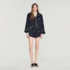 Shorts mit Perlen und Strass