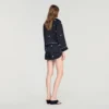 Shorts mit Perlen und Strass