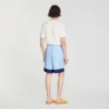 Shorts mit quadratischem Kreuzmuster