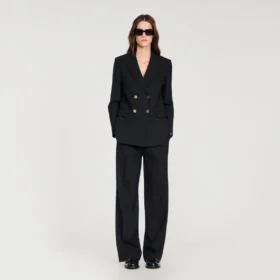 Slim-Fit-Jacke aus Wolle
