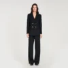 Slim-Fit-Jacke aus Wolle