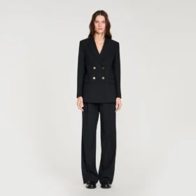 Slim-Fit-Jacke aus Wolle
