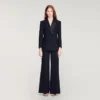 Smokingjacke mit Satin-Kragen