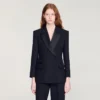Smokingjacke mit Satin-Kragen