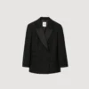 Smokingjacke mit Satin-Kragen