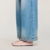 Straight-Leg-Jeans mit Strassverzierung