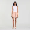 Strass-Shorts mit Spitze