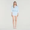 Strass-Shorts mit Spitze