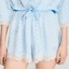 Strass-Shorts mit Spitze