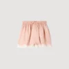 Strass-Shorts mit Spitze