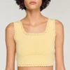 Strick-Crop-Top