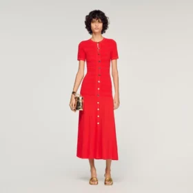 Strick-Maxikleid