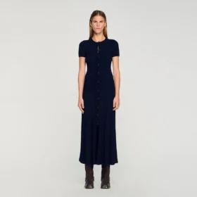 Strick-Maxikleid
