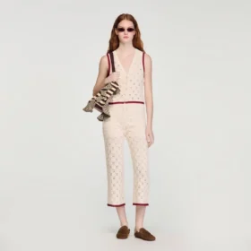 Strickhose im Häkel-Look