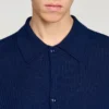 Strickjacke aus Rippstrick