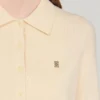 Strickjacke mit Hemdkragen