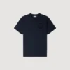 T-Shirt mit gehäkelter Baumwollblume