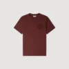 T-Shirt mit gehäkelter Baumwollblume
