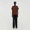 T-Shirt mit Lederlogo
