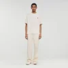 T-Shirt mit Lederlogo