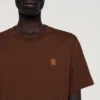 T-Shirt mit Lederlogo