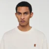 T-Shirt mit Lederlogo