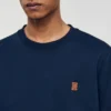 T-Shirt mit Lederlogo
