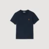T-Shirt mit Lederlogo
