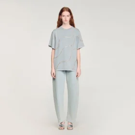T-Shirt mit Strasssteinen
