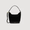 TANGOSO Beuteltasche aus Wildleder und Leder