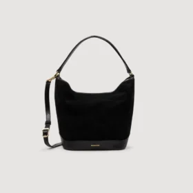 TANGOSO Beuteltasche aus Wildleder und Leder