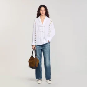 TANGOSO Beuteltasche aus Wildleder und Leder