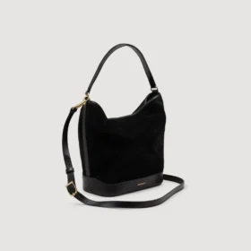 TANGOSO Beuteltasche aus Wildleder und Leder